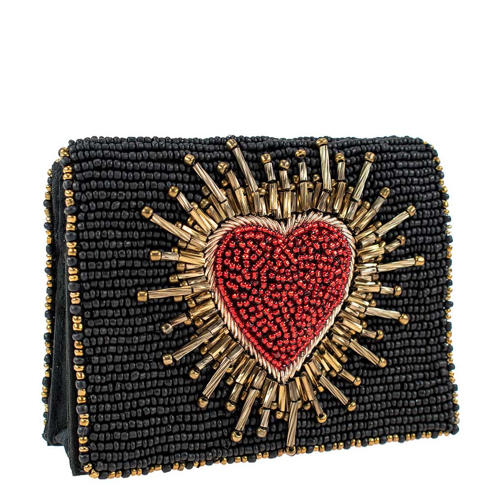 Deal Me In Mini Beaded Queen of Hearts Playing Card Handbag – Mary Frances  Accessories