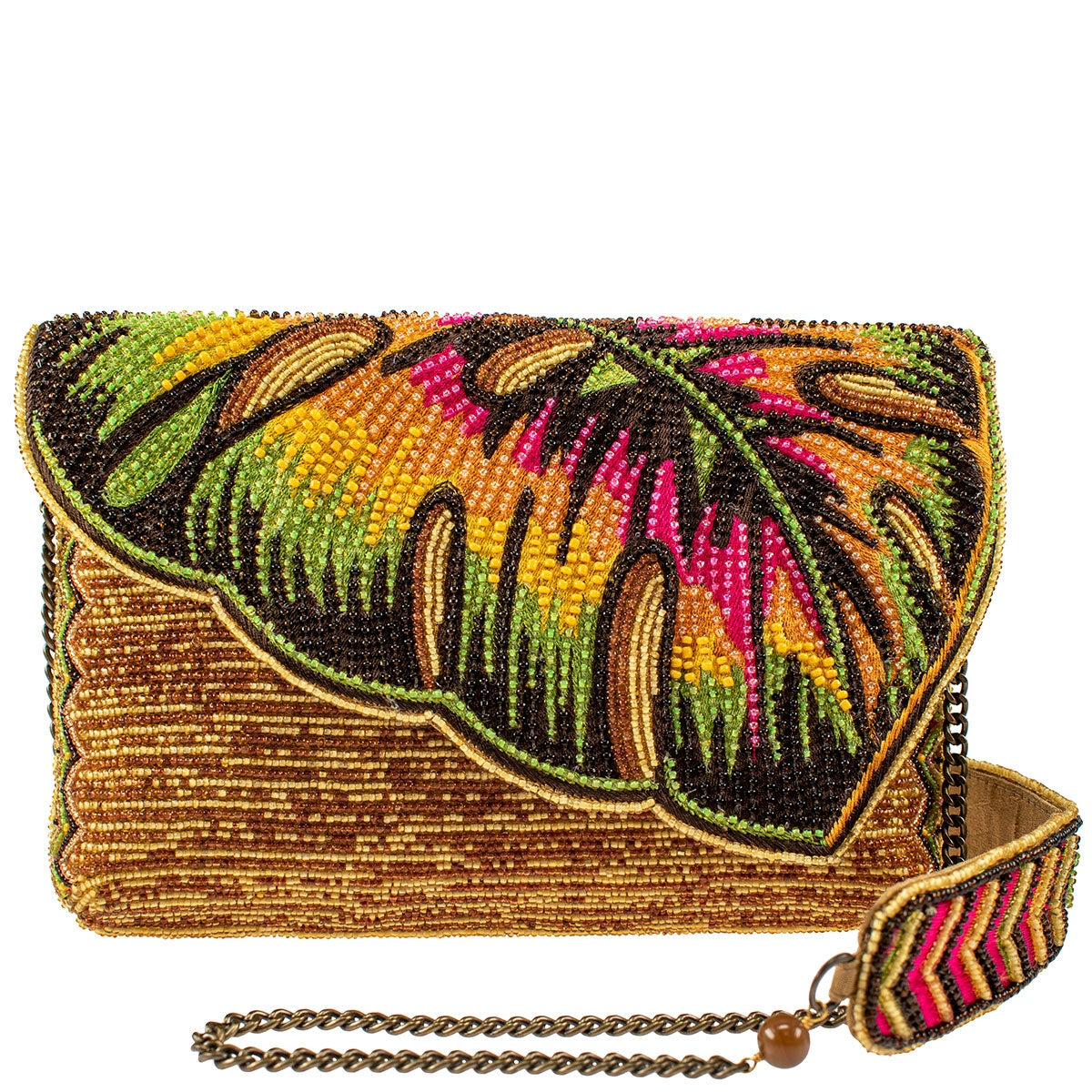 Mary Frances Down Under Beaded Crossbody Clutch