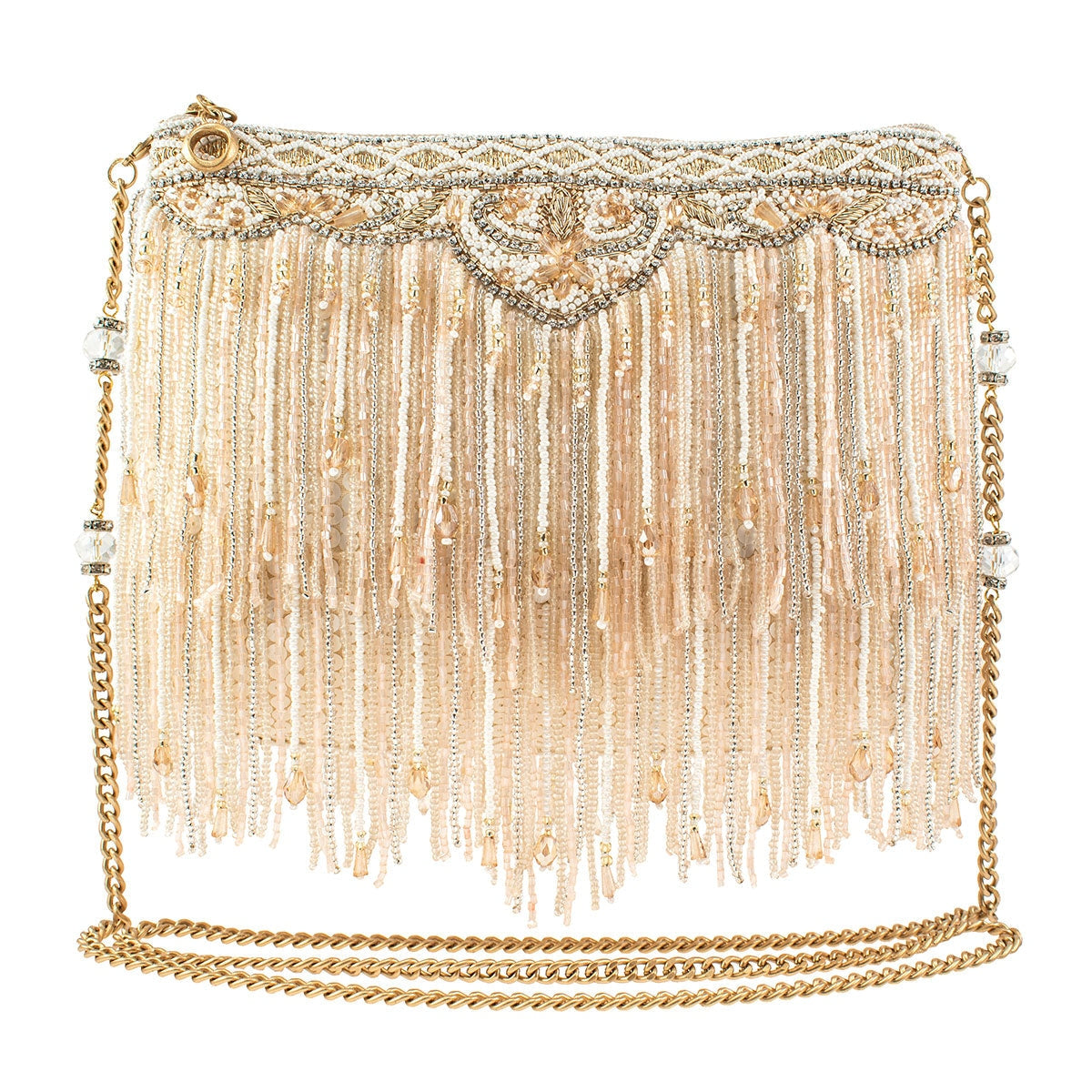 Gold Beaded Clutch