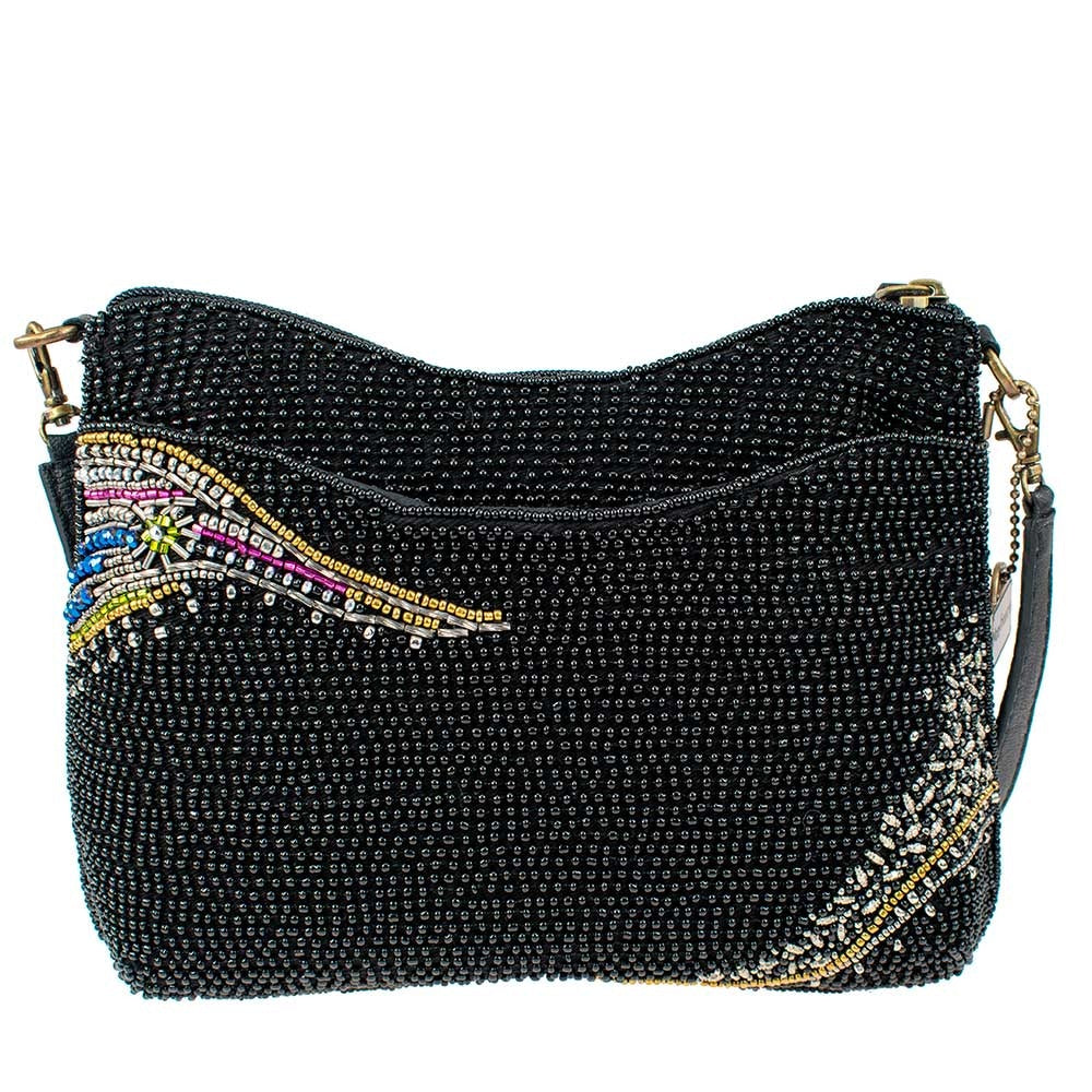 RHINESTONE CROSSBODY BAG - Black