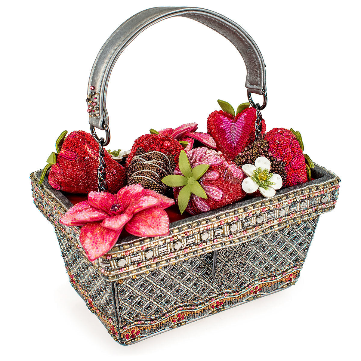 Berry Beautiful Top Handle Bag beaded - Handbag 1