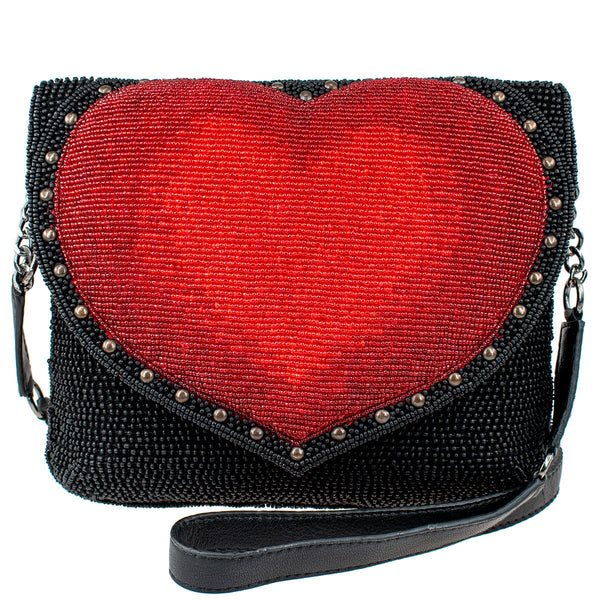 Heart Burst Beaded Crossbody Phone Bag - Mary Frances – Mary Frances  Accessories