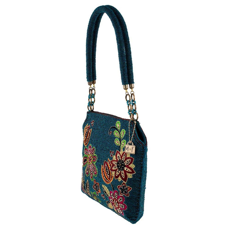 Bloom Wildly Beaded Embroidered Floral Crossbody Phone Bag