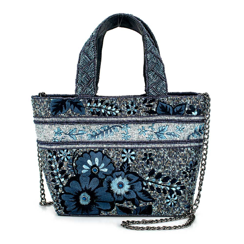 Blue Beaded Tote ’One of a Kind’ beaded - One Kind 1