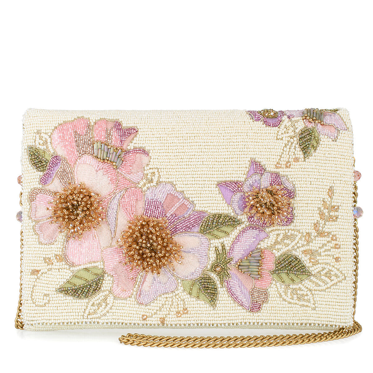 Blushing Blossoms Crossbody Handbag beaded - 1