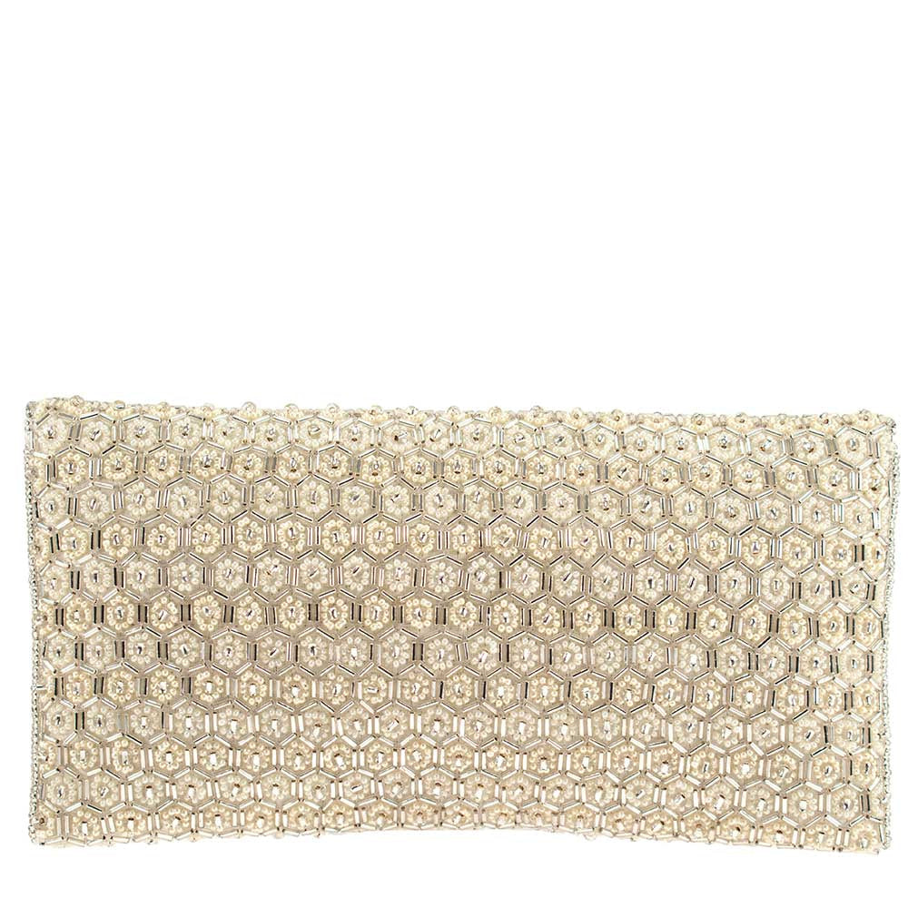 Bridal Honeycomb Crossbody Clutch ’One of a Kind’ - One Kind