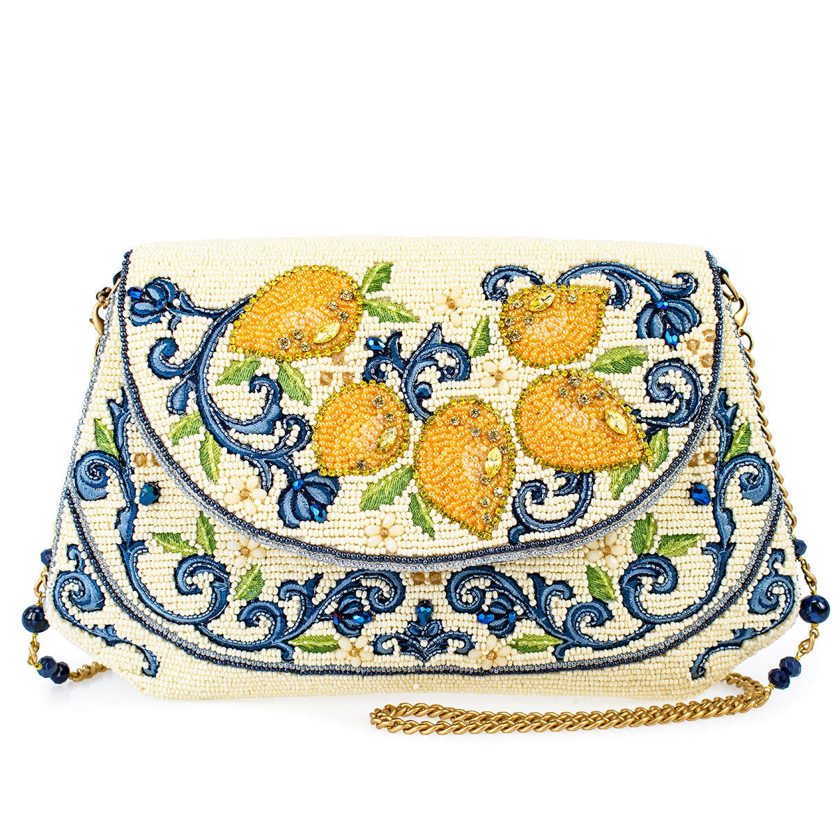 Capri Lemons Crossbody Handbag beaded - 1