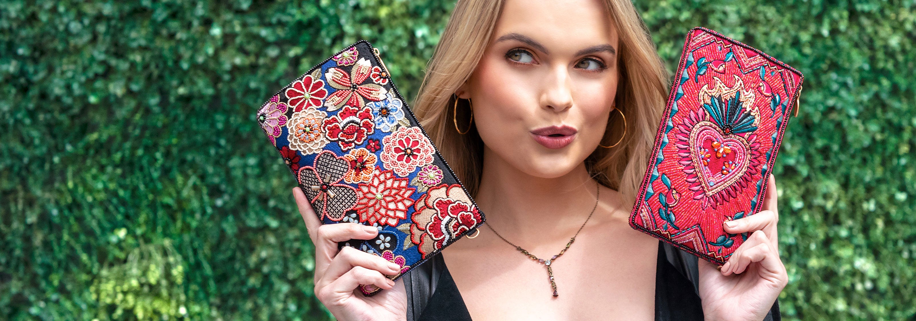 Ambrosia and Pure Passion Beaded Crossbody Phone Bags