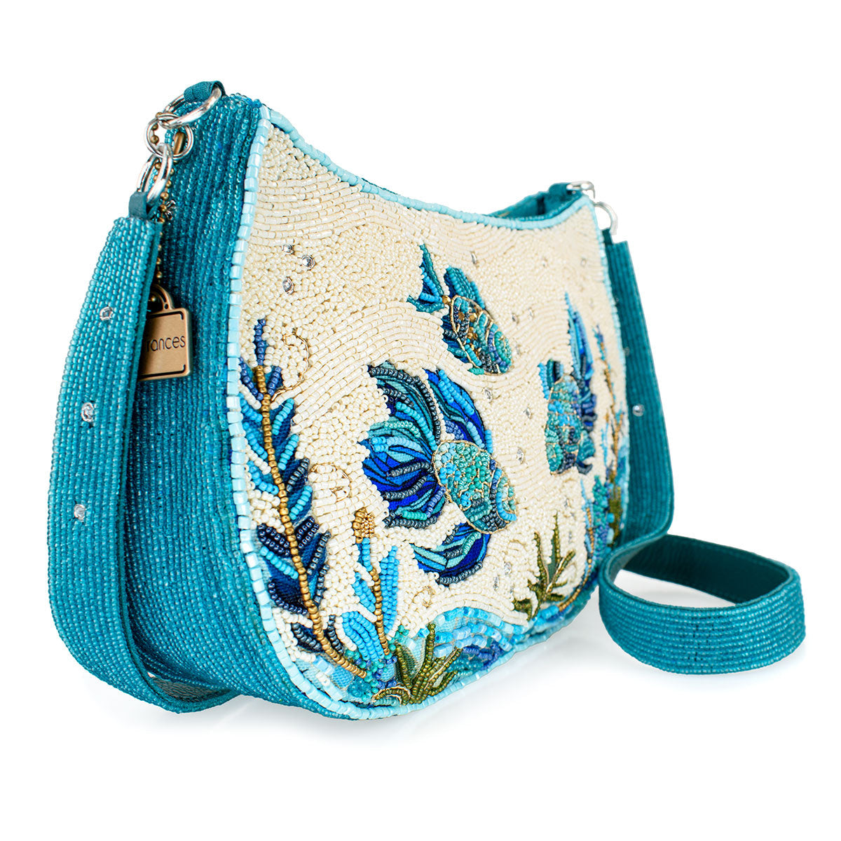 Fish Harmony Crossbody Handbag beaded - 3