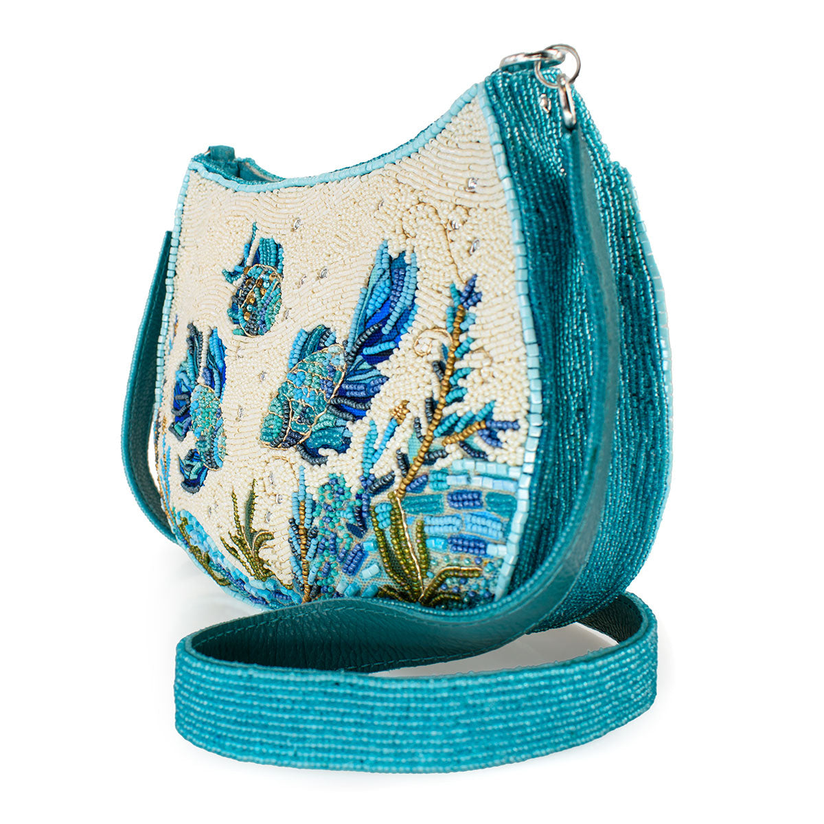 Fish Harmony Crossbody Handbag beaded - 4