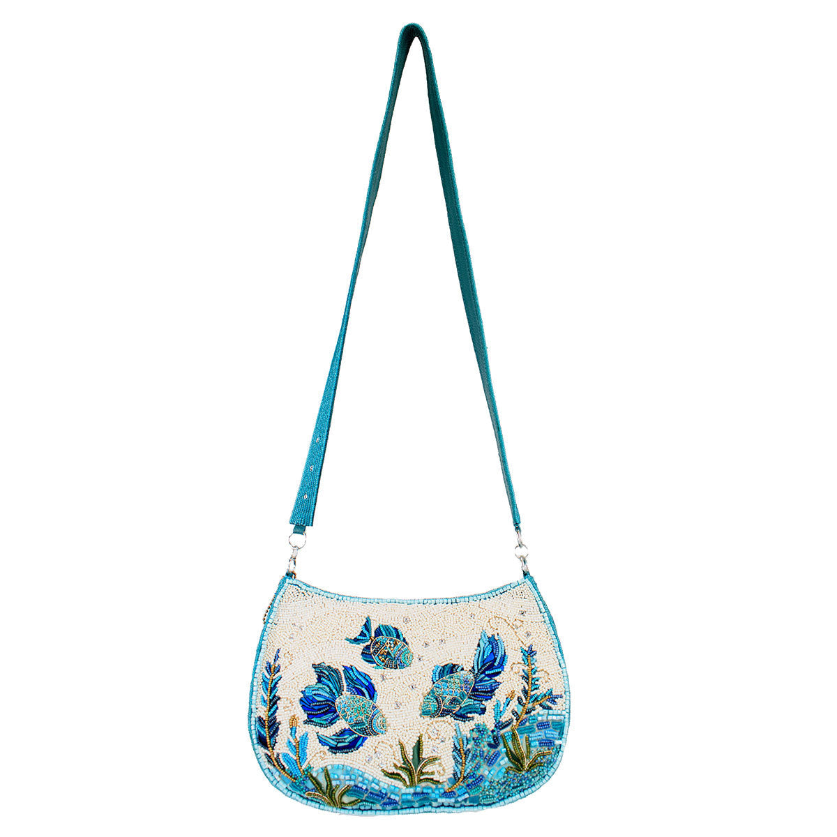 Fish Harmony Crossbody Handbag beaded - 6