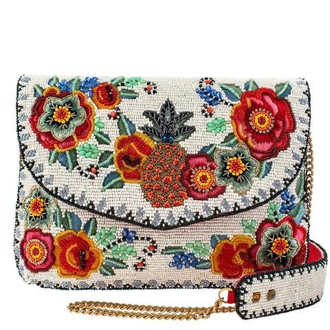 Off to Paradise Floral Crossbody Clutch Handbag