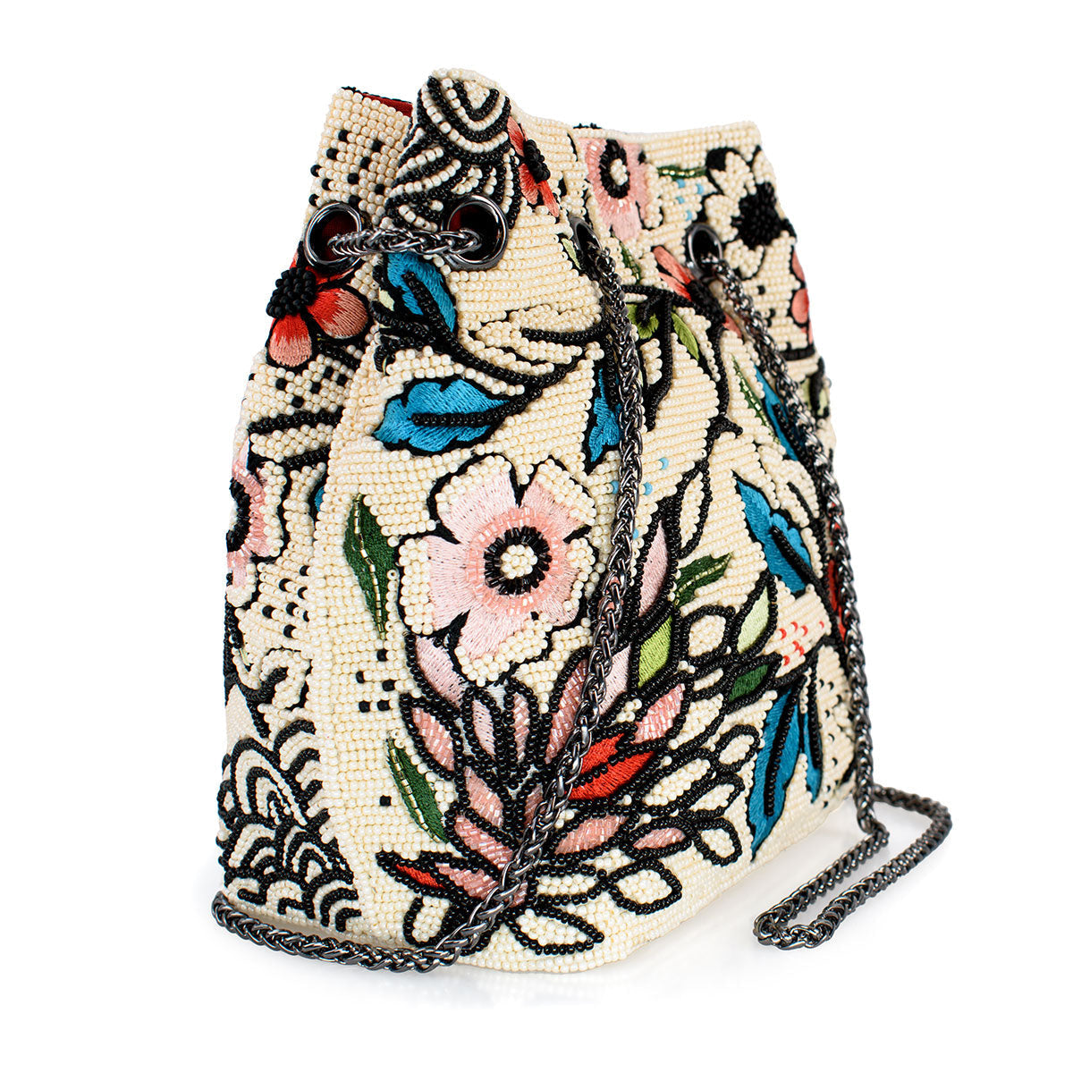 Flower Child Convertible Crossbody/Shoulder Handbag beaded - Shoulder 4