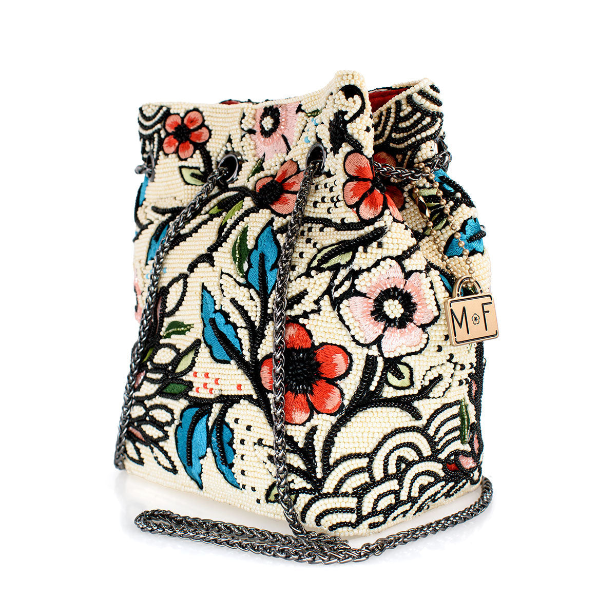 Flower Child Convertible Crossbody/Shoulder Handbag beaded - Shoulder 5