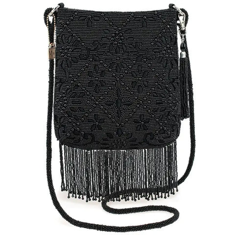 Fringe Benefit Black Crossbody