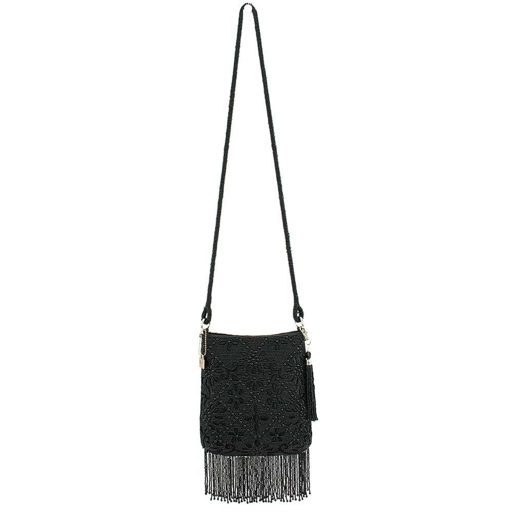 Black hotsell fringe handbag