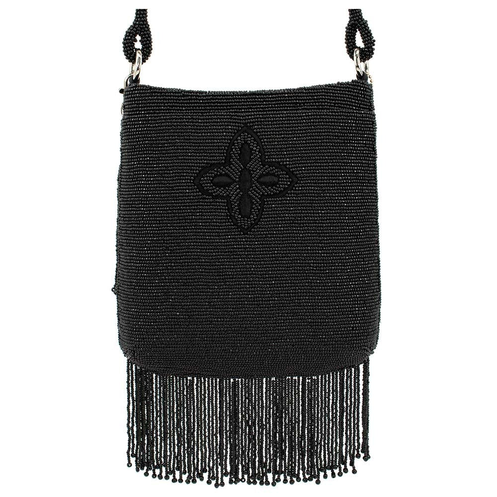 fringe benefit black crossbody mary frances accessories handbag 884