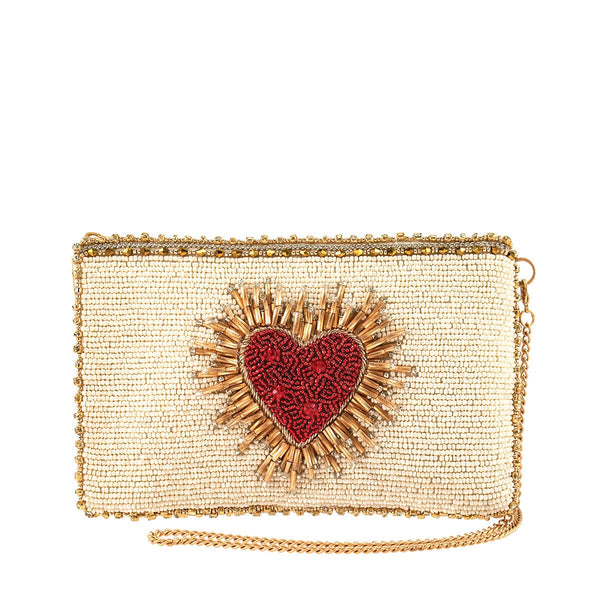 Deal Me In Mini Beaded Queen of Hearts Playing Card Handbag – Mary Frances  Accessories