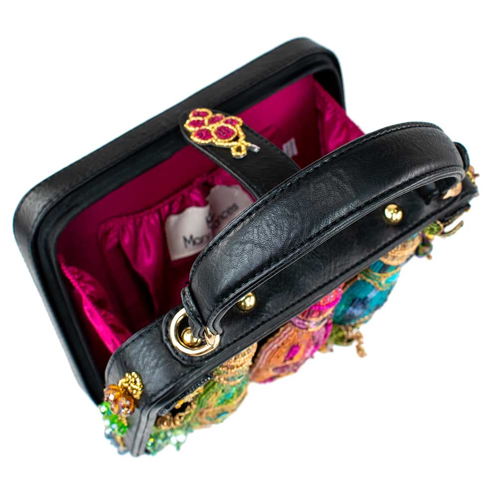 Classis Solid Color Handbag Textured Top Handle Zipper Purse - Temu