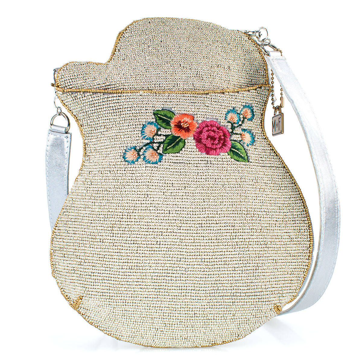 Metallic Melody Crossbody Handbag beaded - 2