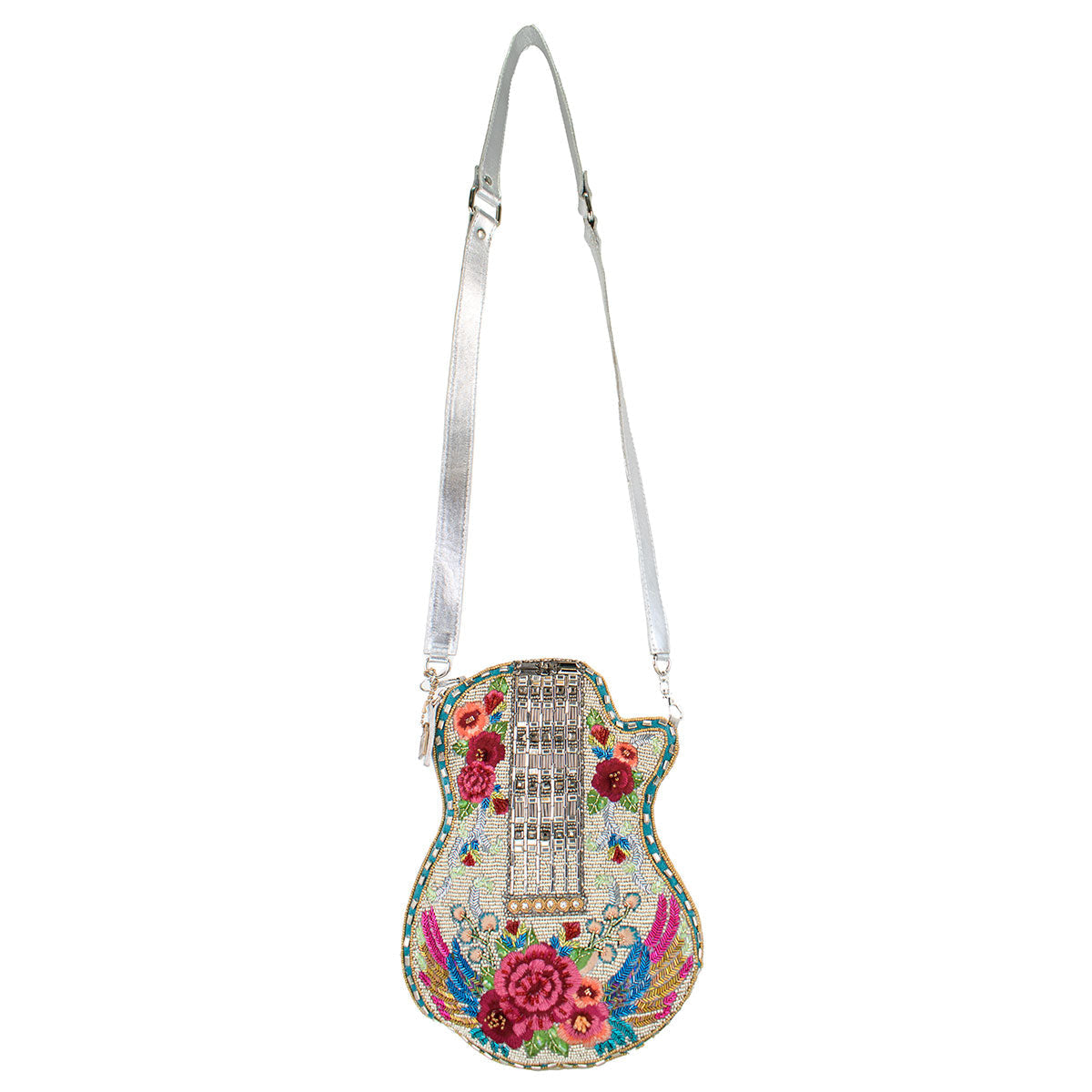 Metallic Melody Crossbody Handbag beaded - 6