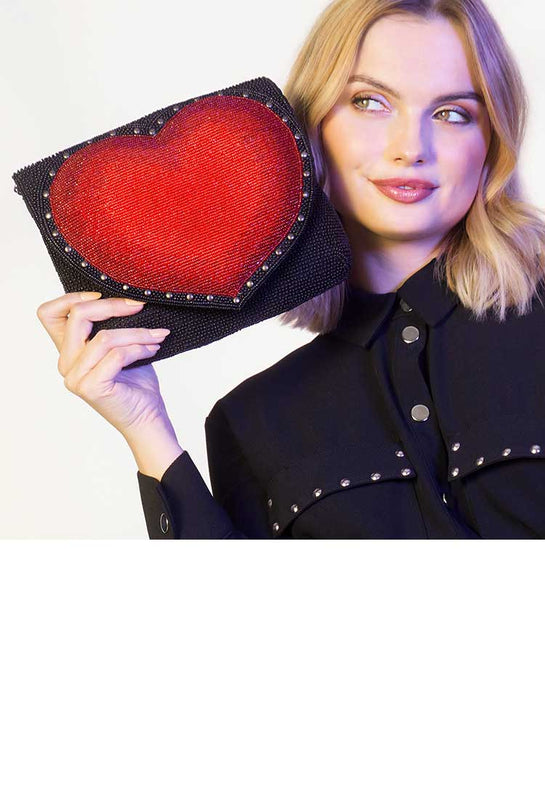 Women Designer Handbag Heart, Crossbody Bag Women Heart