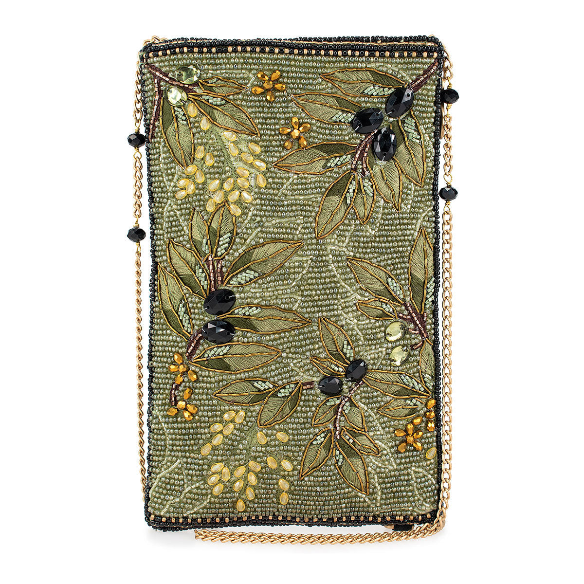 Olive Branch Crossbody Phone Bag beaded - 1