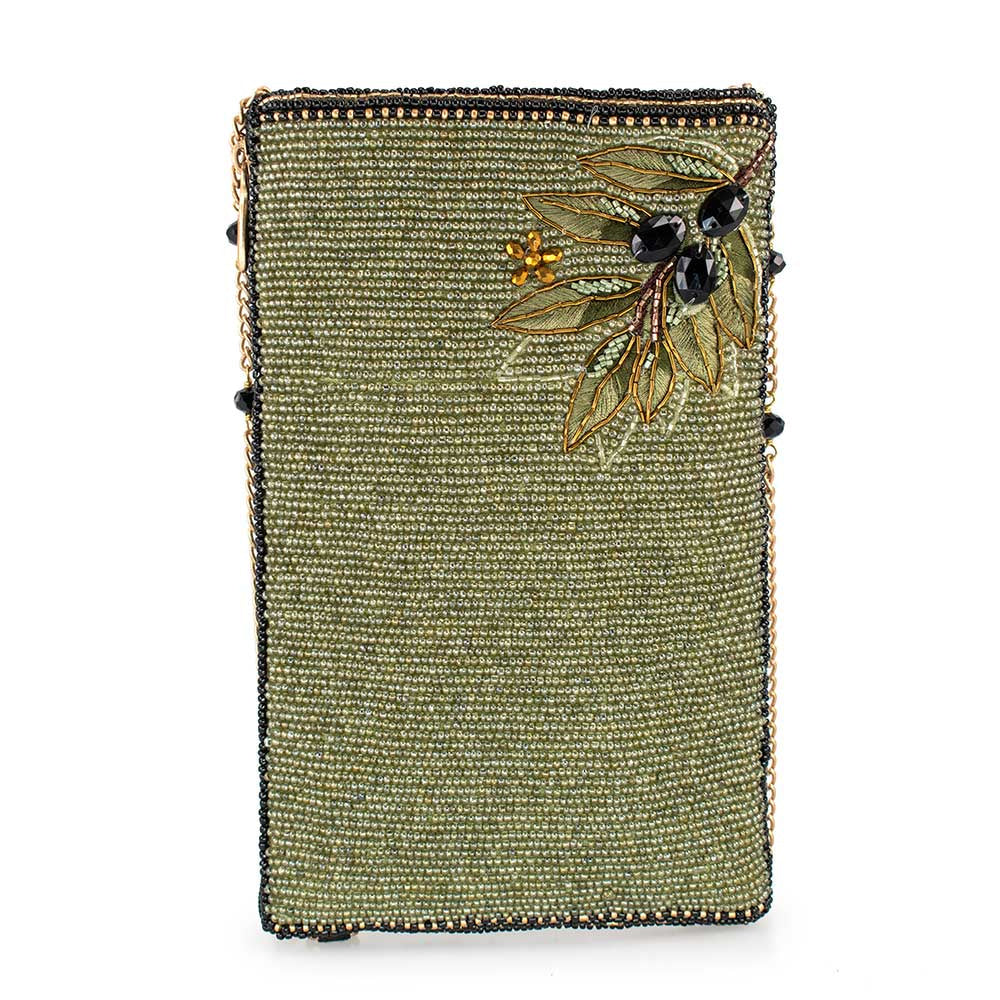 Olive Branch Crossbody Phone Bag beaded - 2