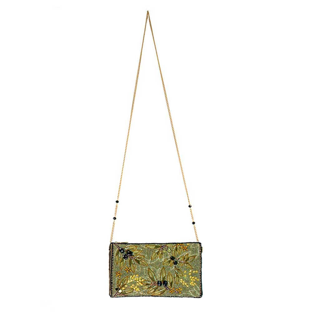 Olive Branch Crossbody Phone Bag beaded - 7