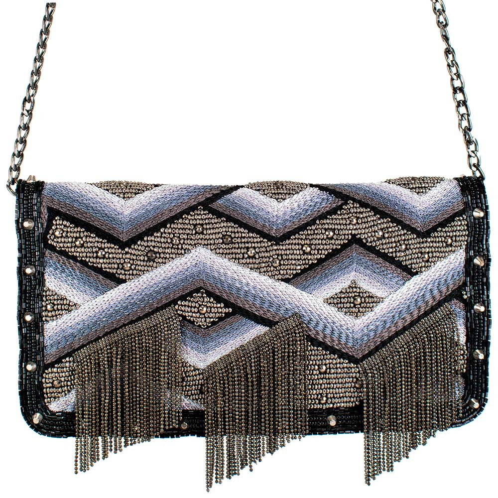 Pewter Zig Zags Crossbody ’One of a Kind’ - One Kind