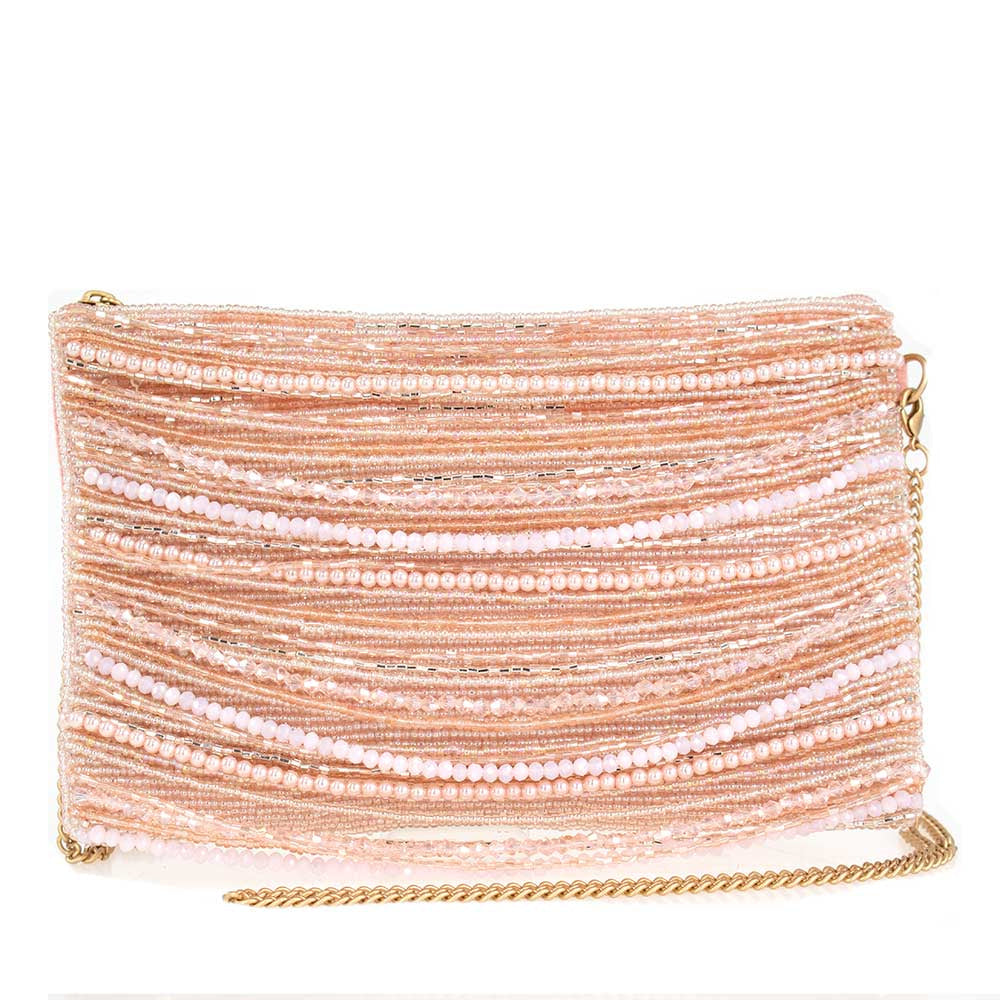 Pink Glimmer Mini Crossbody ’One of a Kind’ beaded - One Kind 1