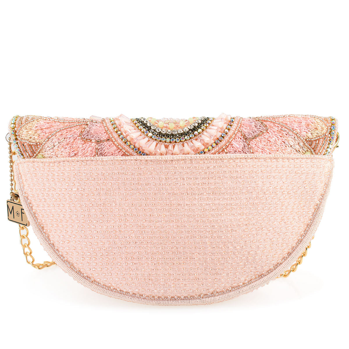 Pink Petals Crossbody Handbag beaded - 2