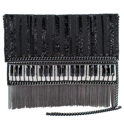 player beaded crossbody clutch piano handbag