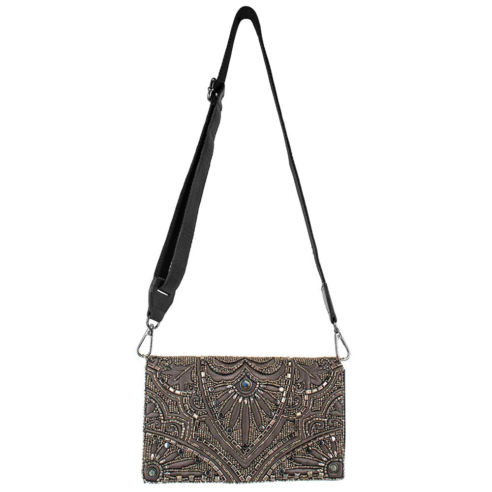 Precious Metal Waist/Crossbody Bag beaded - Waist 6