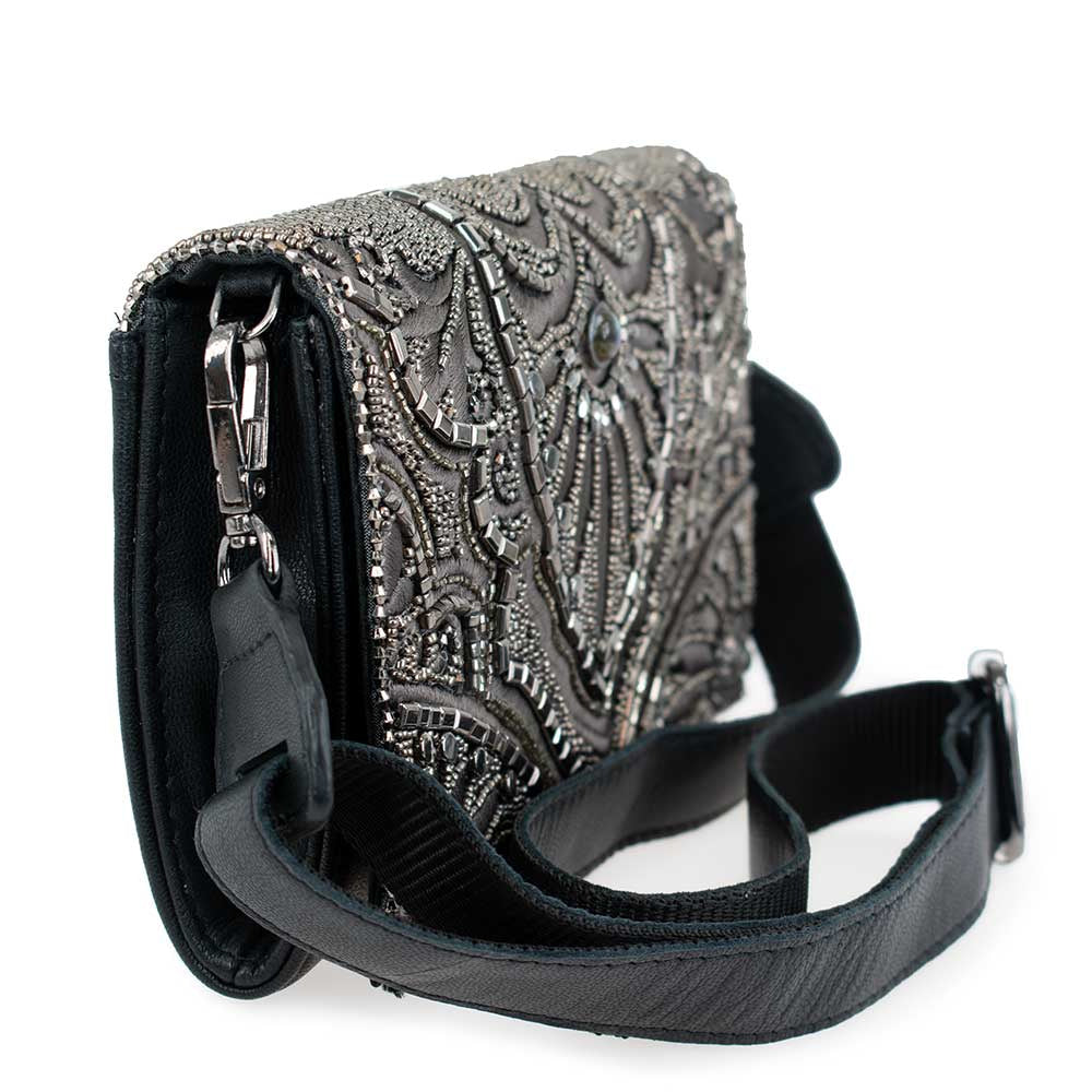 Precious Metal Waist/Crossbody Bag beaded - Waist 3