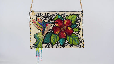 Wing It Beaded Crossbody handbag video