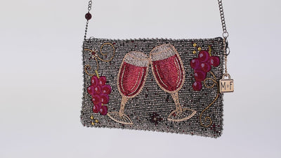 Wine Tasting Beaded Crossbody Phone Bag video