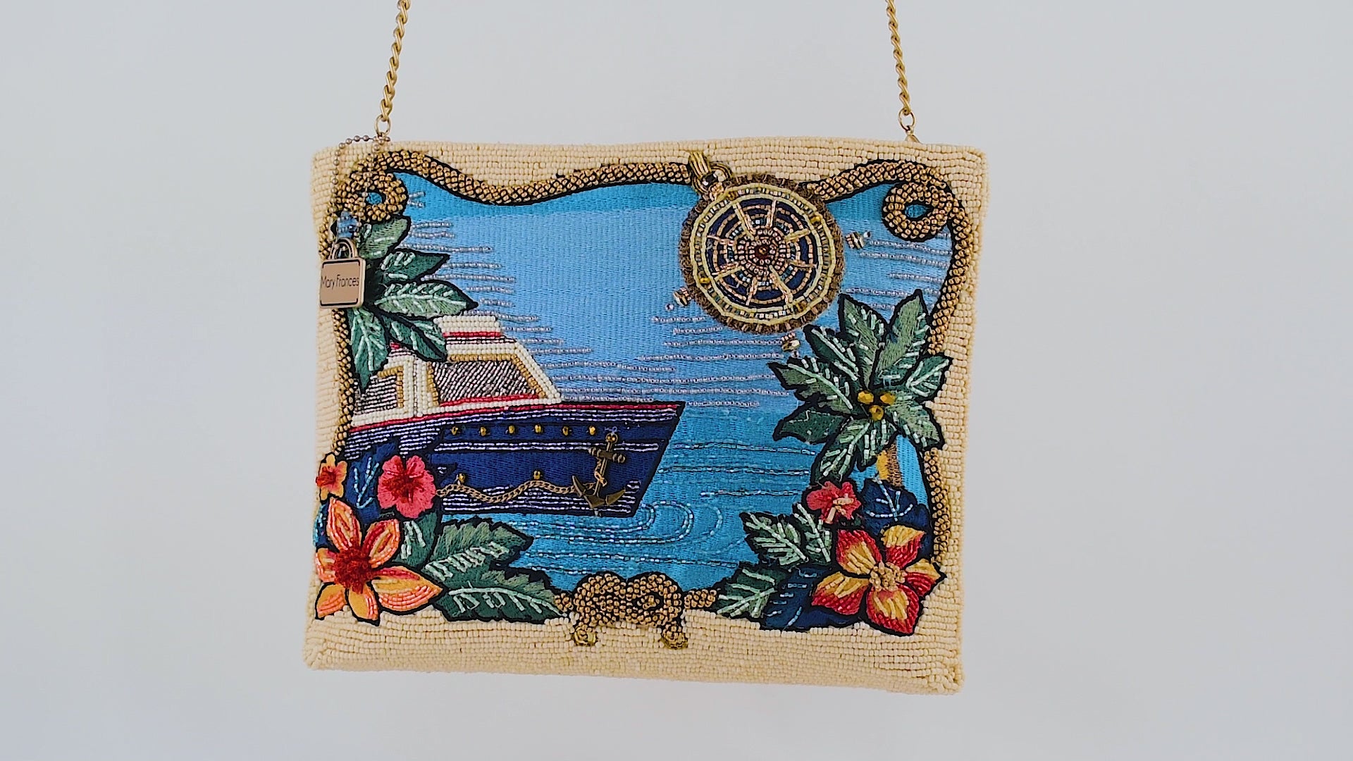 Open Waters Beaded Crossbody Handbag Video