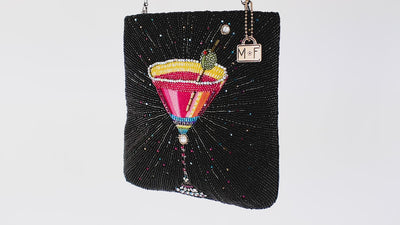 Up and Up Beaded Martini glass Crossbocy handbag video