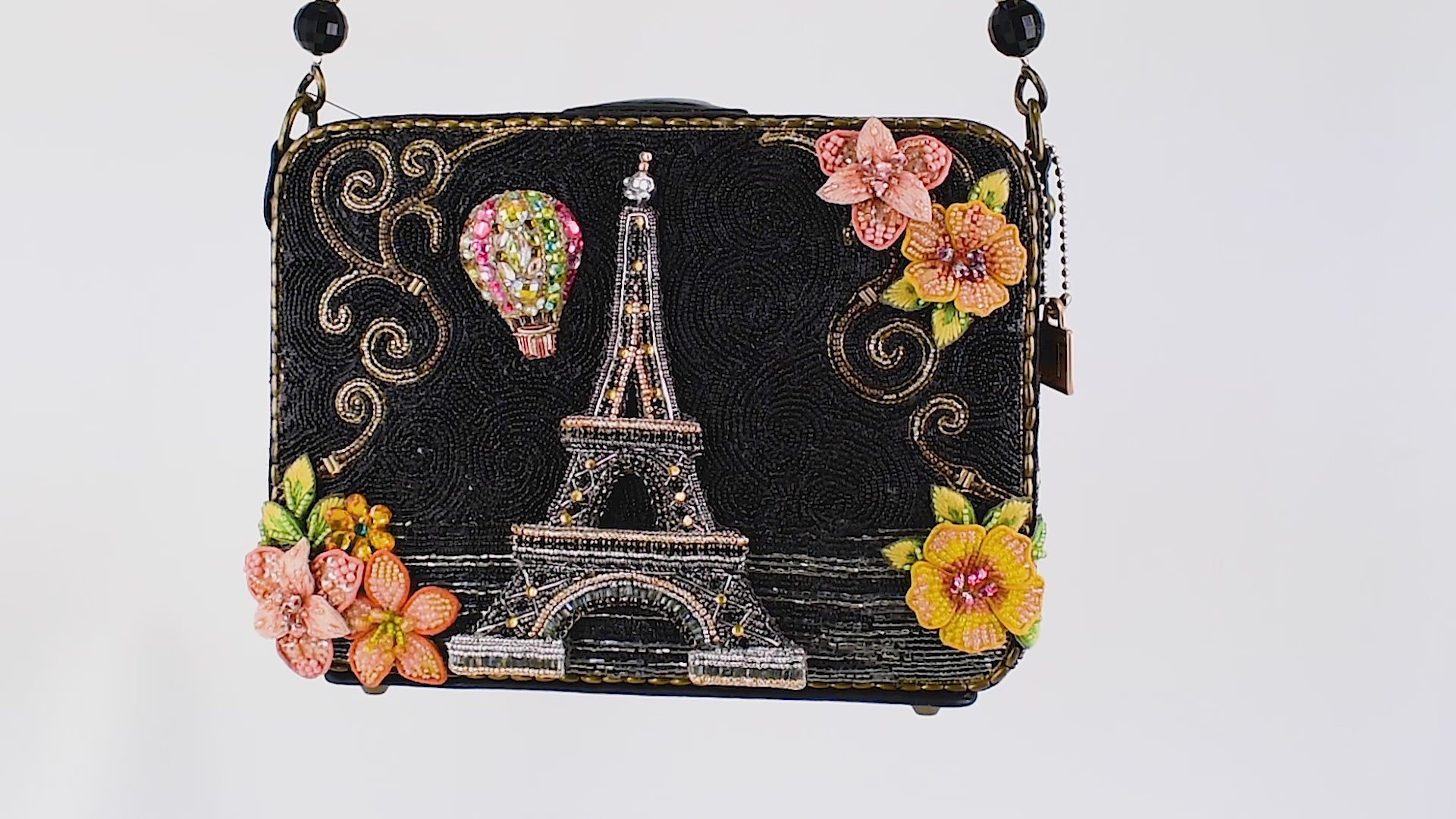 Paris Affair Beaded Eiffel Tower Crossbody Handbag Mary Frances