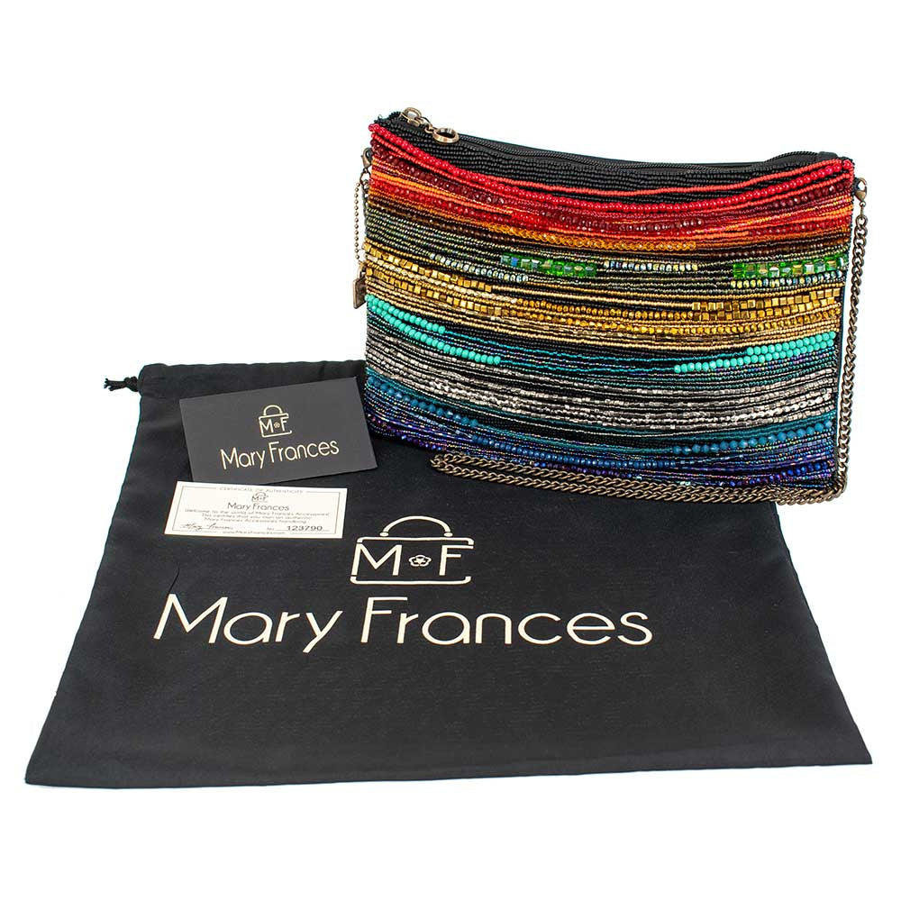 Rainbow Radiance Crossbody Handbag beaded - 8