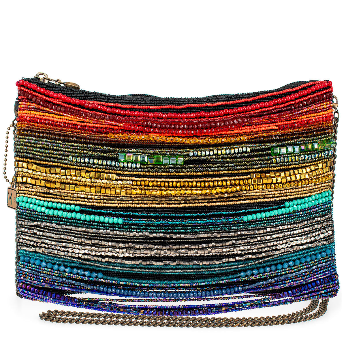 Rainbow Radiance Crossbody Handbag beaded - 1