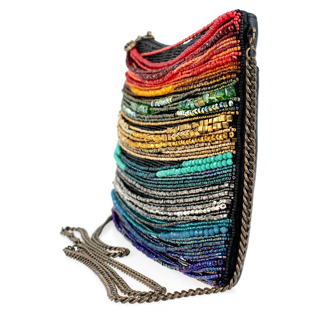 Rainbow Radiance Crossbody Handbag beaded - 4