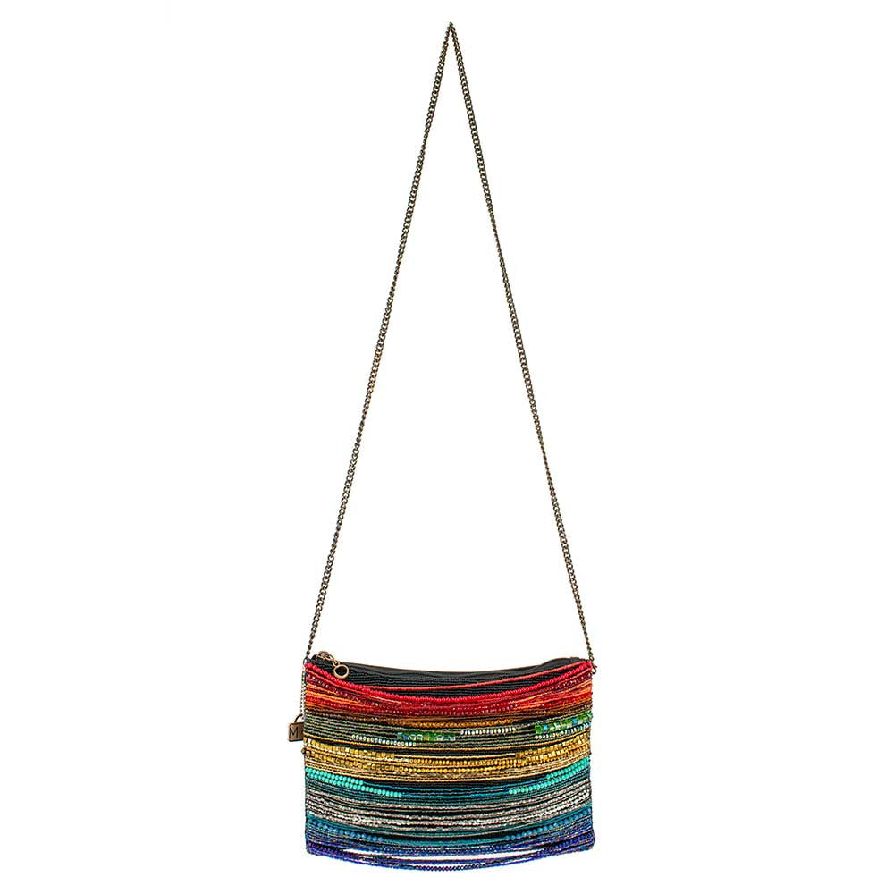 Rainbow Radiance Crossbody Handbag beaded - 6