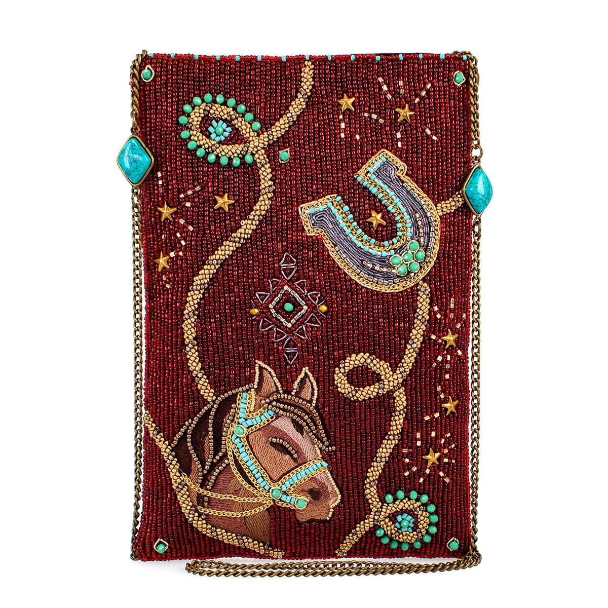 Saddle Up Mini Crossbody Handbag beaded - 1