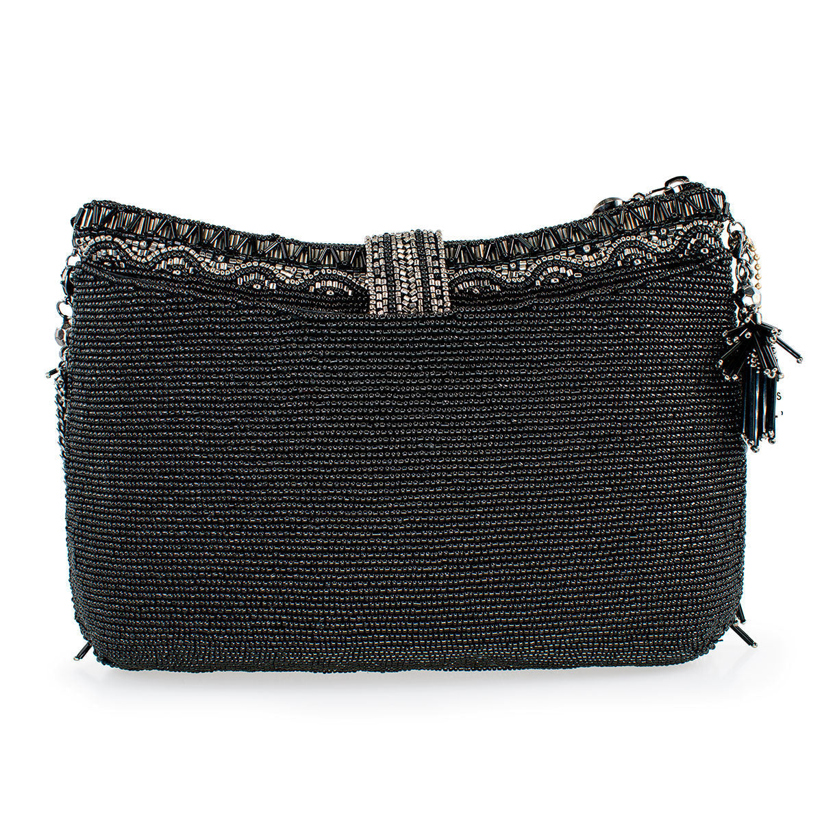 Shimmy Black Crossbody Handbag beaded - 2