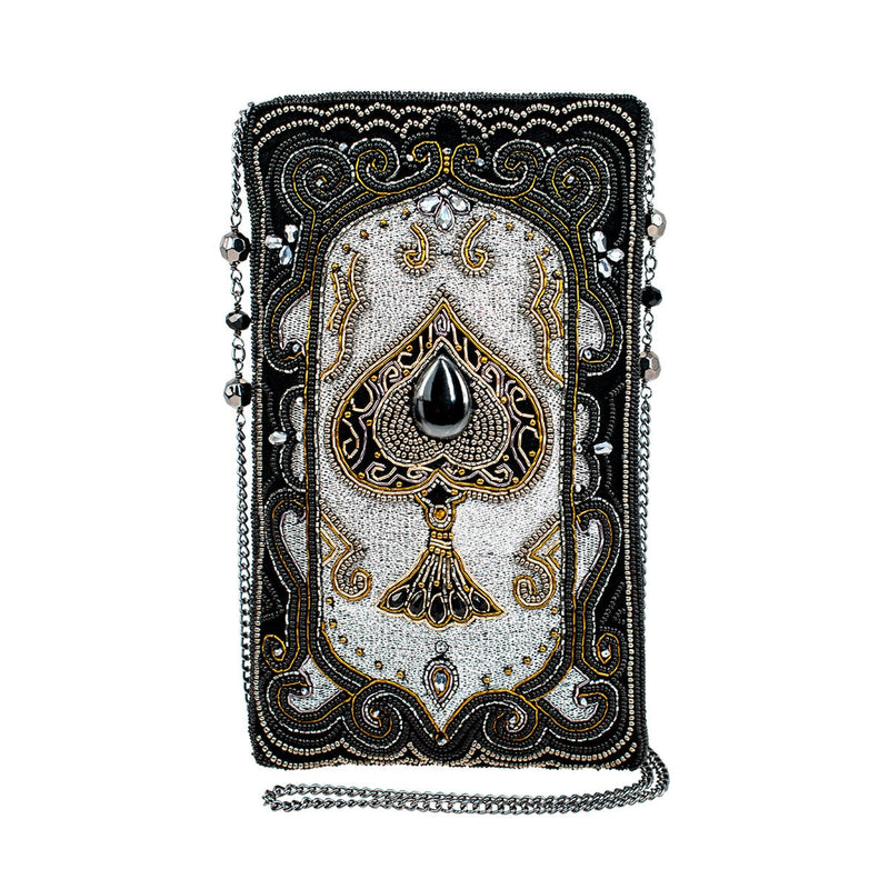 Queen of Hearts Playing Card Crossbody Phone Bag - Mary Frances