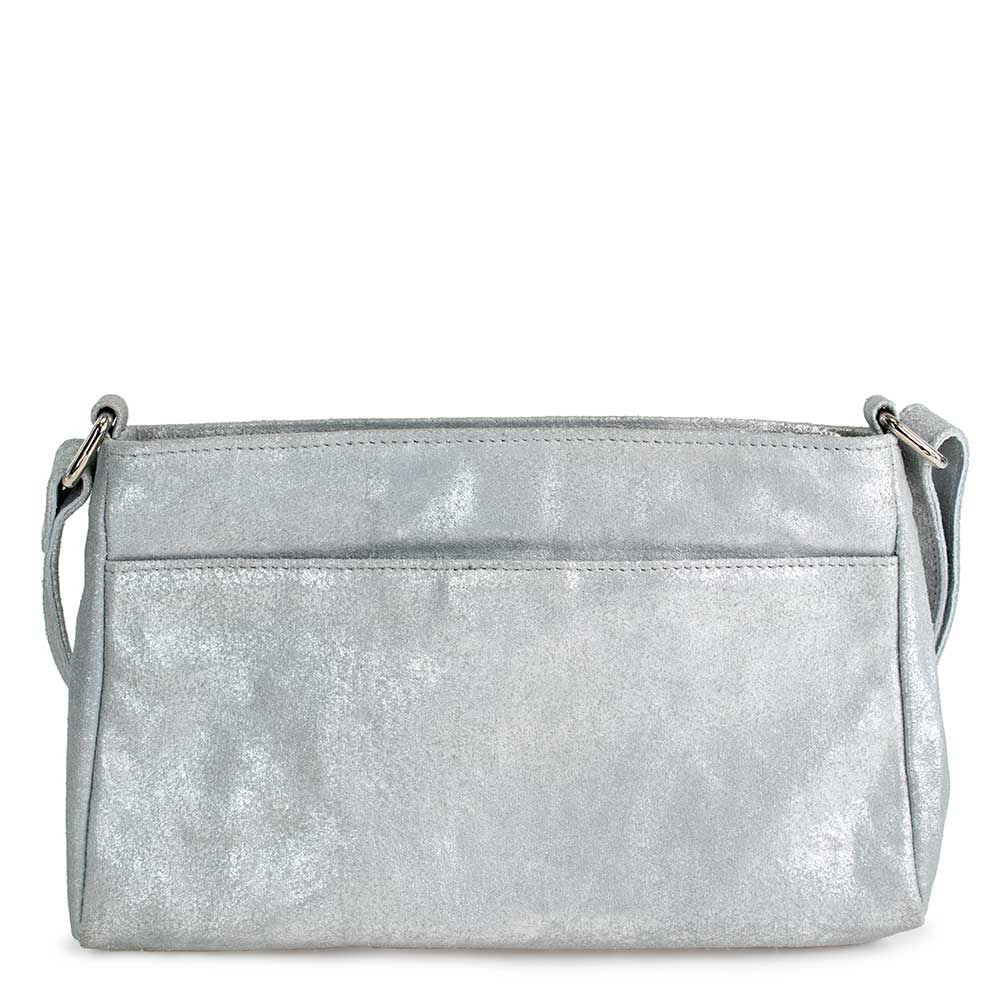 Silver Streak Crossbody Handbag
