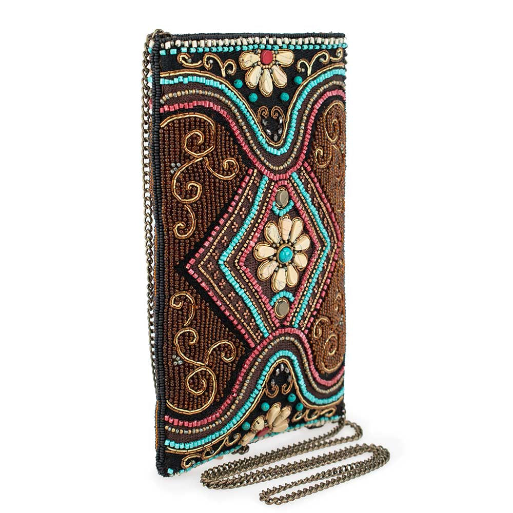 Tapestry Crossbody Phone Bag beaded - 3