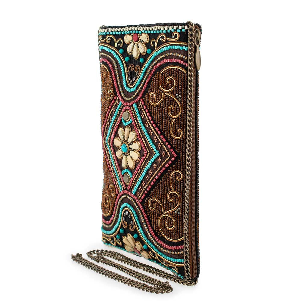 Tapestry Crossbody Phone Bag beaded - 4